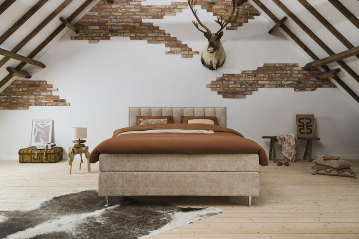 NUKA Boxspringbed 180x200 | Symphony Beige | Showroommodel! - Afbeelding 2