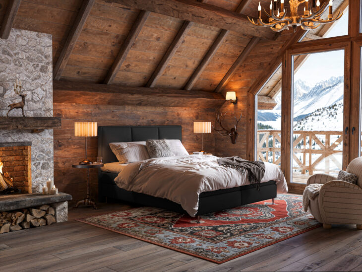 Aurora Boxspring Vlak 160x200 H3-H3 Topper Tunit Soro Anthraciet - Outlet!