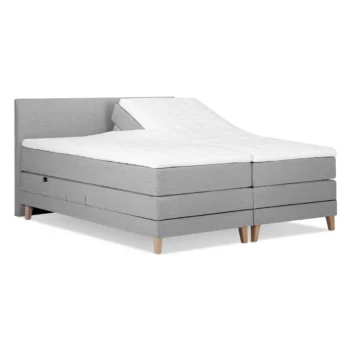 Alta Boxspring Elektrisch Verstelbaar 180x210 H3-H3 Splittopper Paleo Lars Licht Grijs - Outlet!