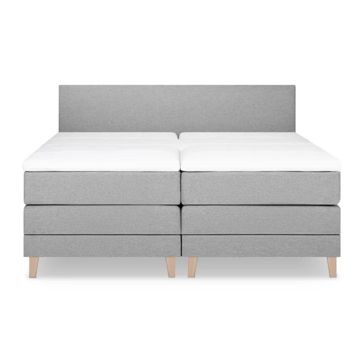 Alta Boxspring Elektrisch Verstelbaar 180x210 H3-H3 Splittopper Paleo Lars Licht Grijs - Outlet! - Afbeelding 4