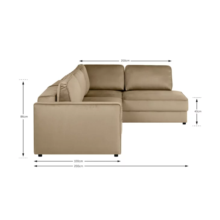 CHILL hoekbank slaapbank met open-einde - Afbeelding 8