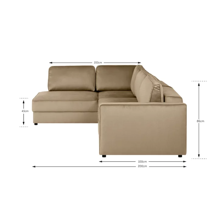 CHILL hoekbank slaapbank met open-einde - Afbeelding 10