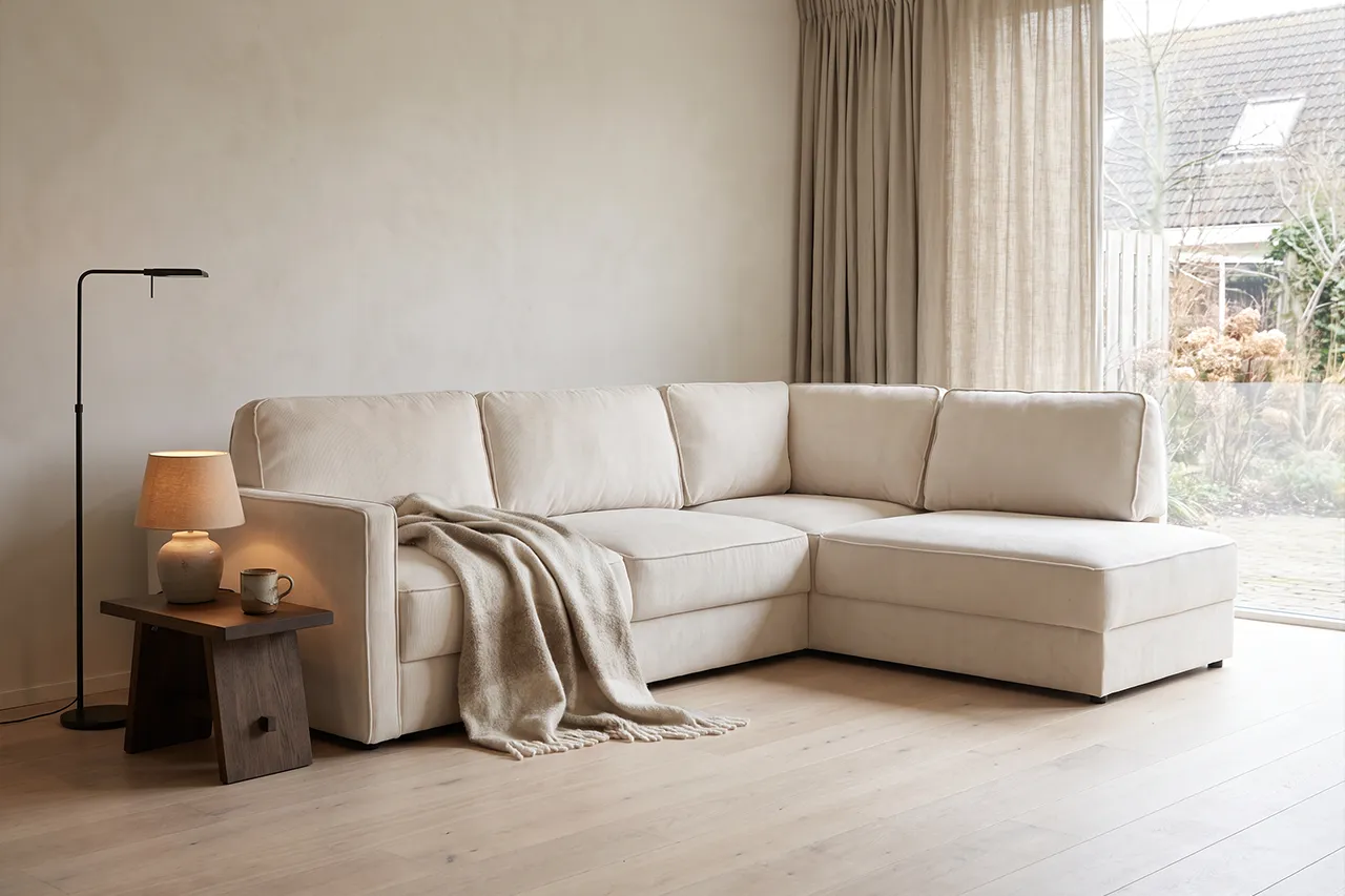 CHILL hoekbank slaapbank met open-einde