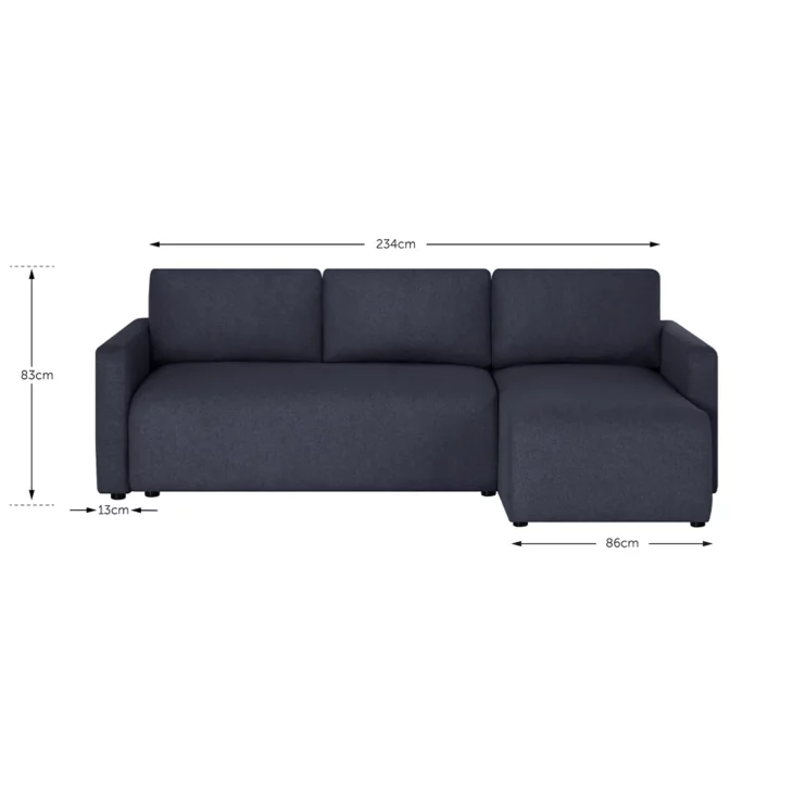 GRAHAM 3-zits hoekbank slaapbank - Afbeelding 14