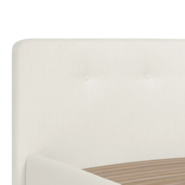 Svalbard Gestoffeerd Bed 160x200 Neve Cream - Outlet! - Afbeelding 4