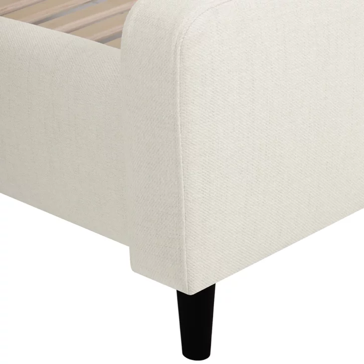 Svalbard Gestoffeerd Bed 160x200 Neve Cream - Outlet! - Afbeelding 5