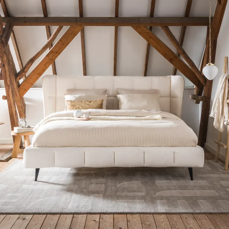 Whitehorse Wingback Gestoffeerd Bed 180x200 Anthology Taupe - Outlet! - Afbeelding 3