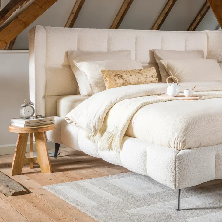 Whitehorse Wingback Gestoffeerd Bed 180x200 Anthology Taupe - Outlet! - Afbeelding 4