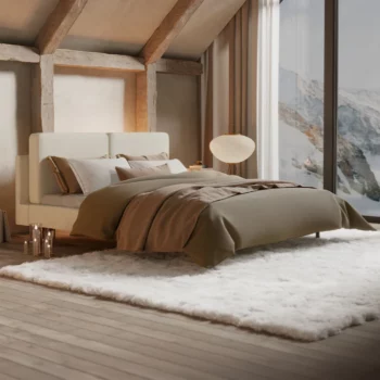 Yucon Gestoffeerd Bed 180x200 Fjord Nature - Outlet!