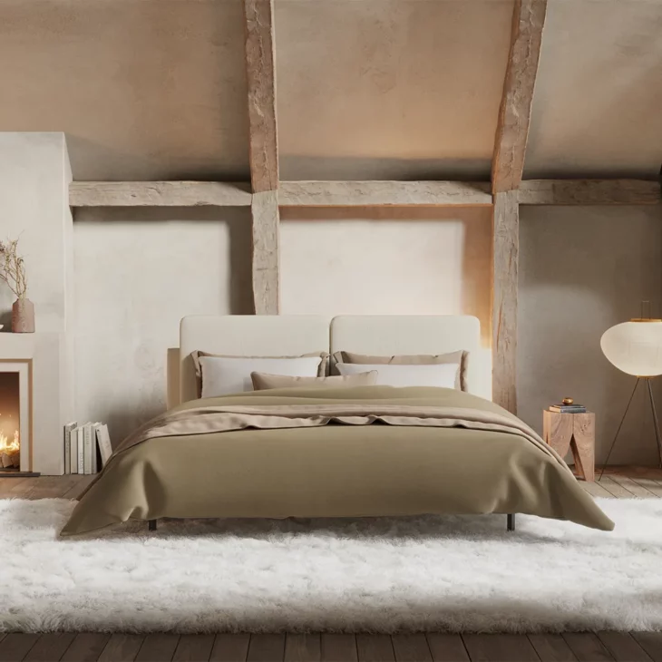 Yucon Gestoffeerd Bed 180x200 Fjord Nature - Outlet! - Afbeelding 3